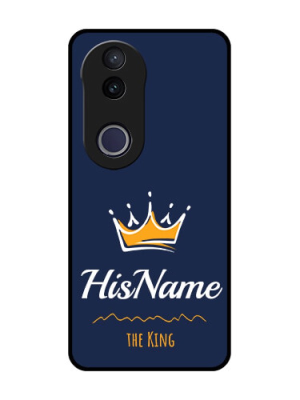 Custom Vivo V50e 5G Custom Metal Phone Case - King With Name Design