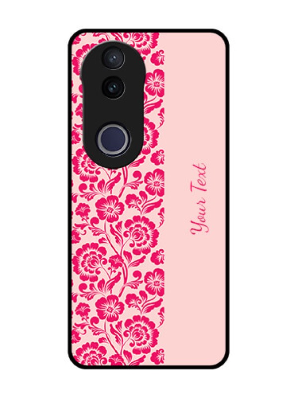 Custom Vivo V50e 5G Custom Metal Phone Case - Attractive Floral Pattern Design