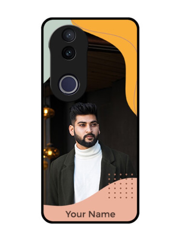 Custom Vivo V50e 5G Custom Metal Phone Case - Tri - Coloured Overlay Design