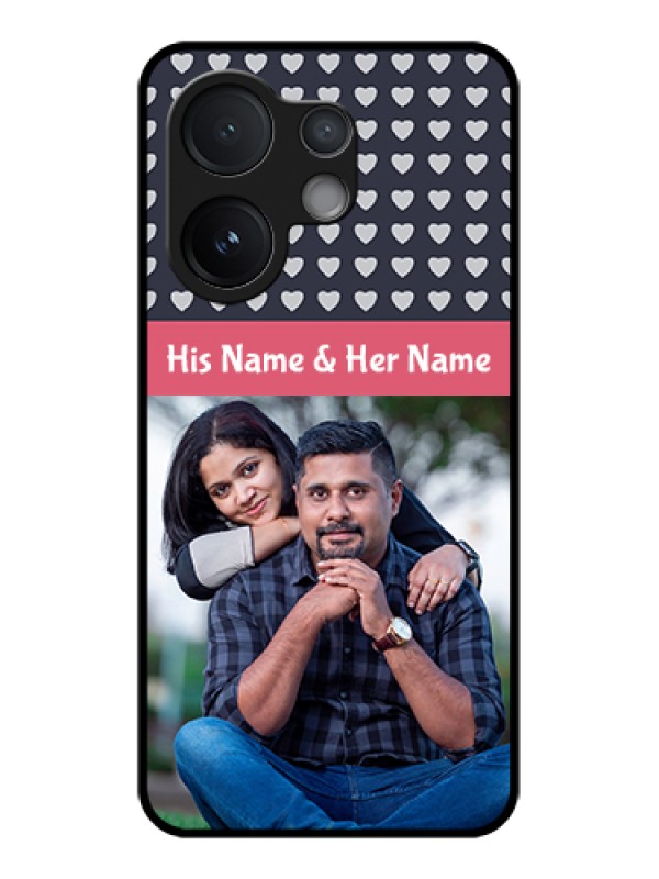 Custom Vivo V60 5G Custom Metal Phone Case - Love Symbols Design