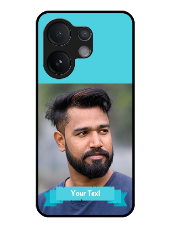 Custom Vivo V60 5G Custom Metal Phone Case - Blue Color Design