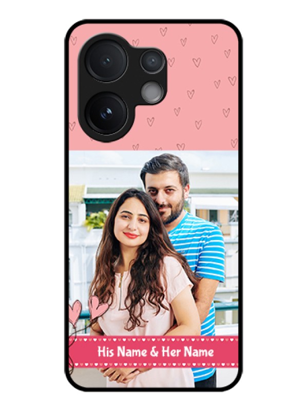 Custom Vivo V60 5G Custom Metal Phone Case - Love Design Peach Color