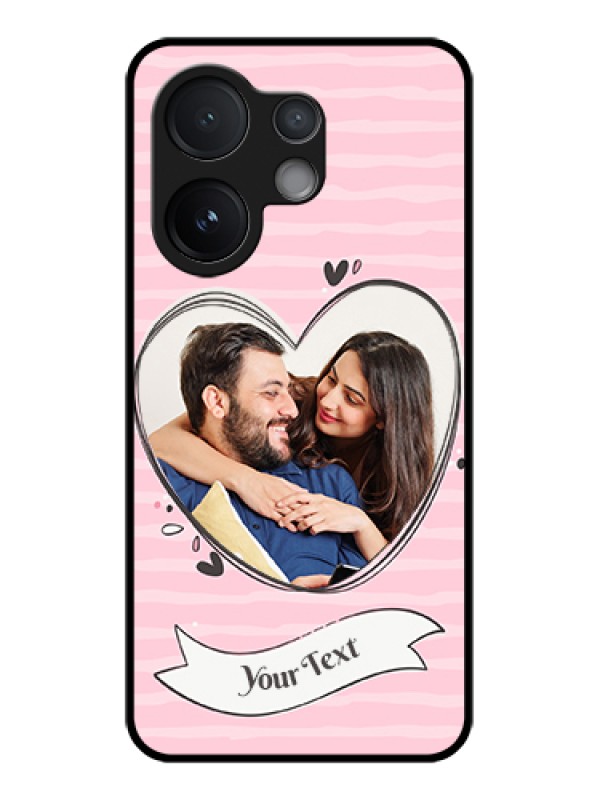 Custom Vivo V60 5G Custom Metal Phone Case - Vintage Heart Design