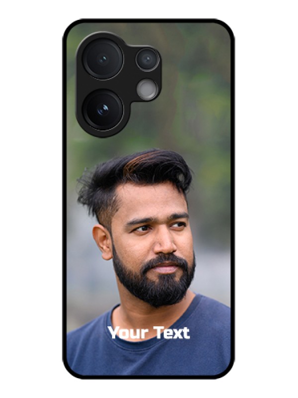 Custom Vivo V60 5G Custom Metal Phone Case - Photo With Text Design
