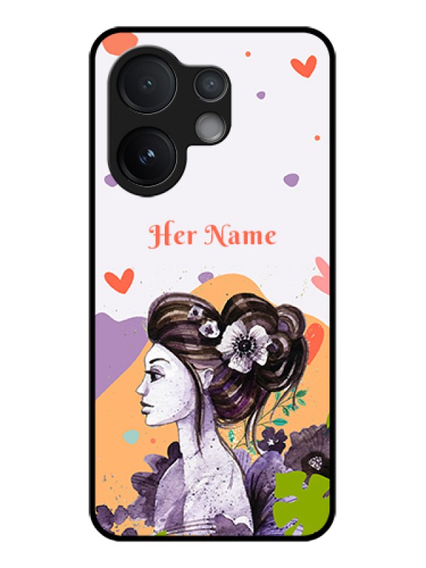 Custom Vivo V60 5G Custom Metal Phone Case - Woman And Nature Design