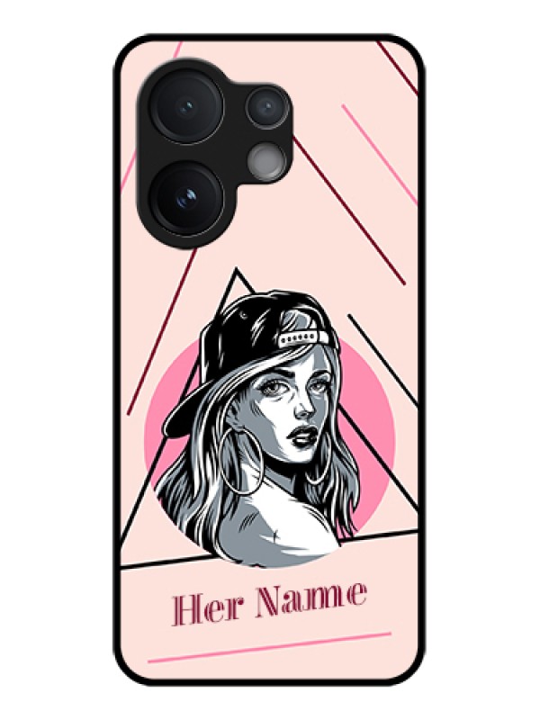 Custom Vivo V60 5G Custom Metal Phone Case - Rockstar Girl Design