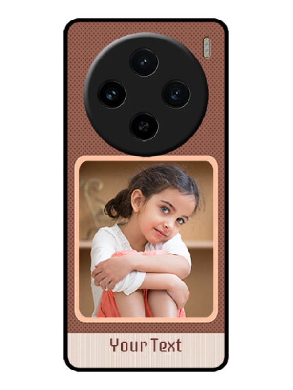 Custom Vivo X100 5G Custom Metal Phone CaseSimple Pic Upload Design