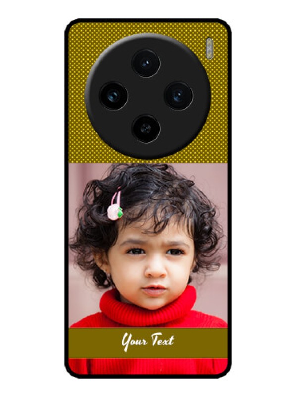 Custom Vivo X100 5G Custom Metal Phone CaseSimple Green Color Design