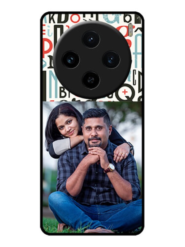 Custom Vivo X100 5G Custom Metal Phone CaseAlphabet Design