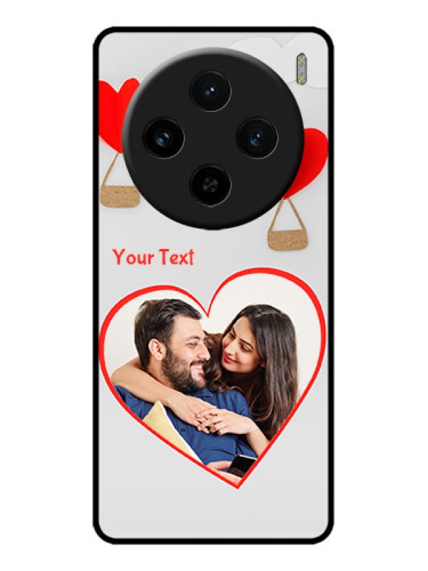 Custom Vivo X100 5G Custom Metal Phone CaseParachute Love Design