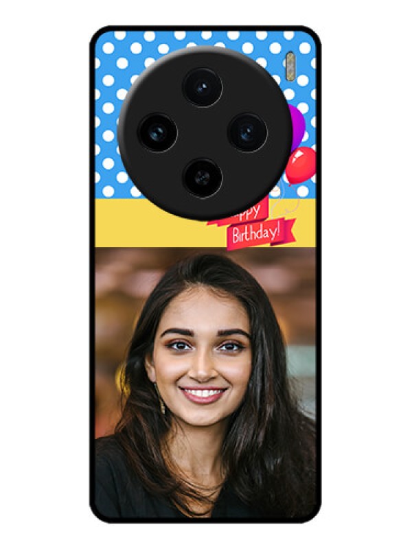Custom Vivo X100 5G Custom Metal Phone CaseHappy Birthday Design
