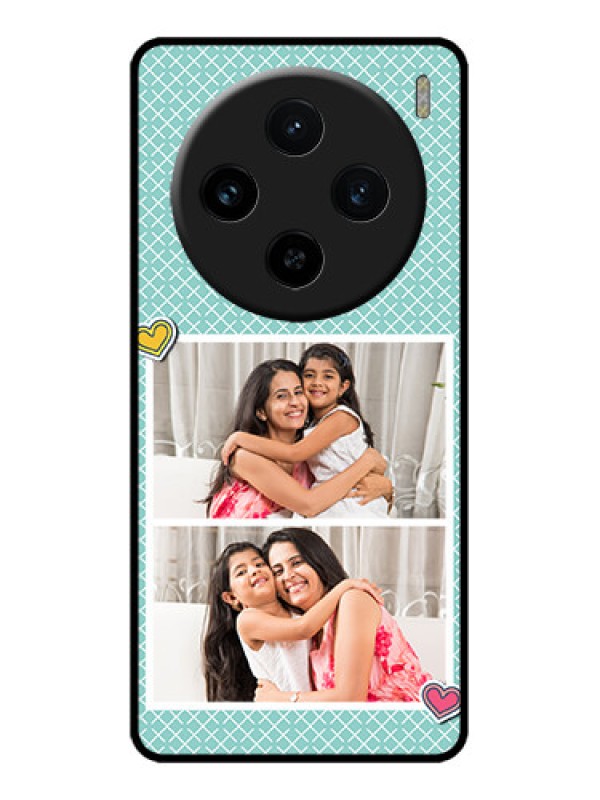 Custom Vivo X100 5G Custom Metal Phone Case2 Image Holder With Pattern Design