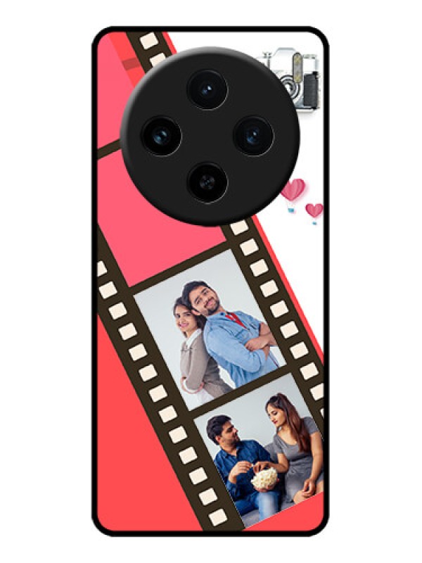 Custom Vivo X100 5G Custom Metal Phone Case3 Image Holder With Film Reel