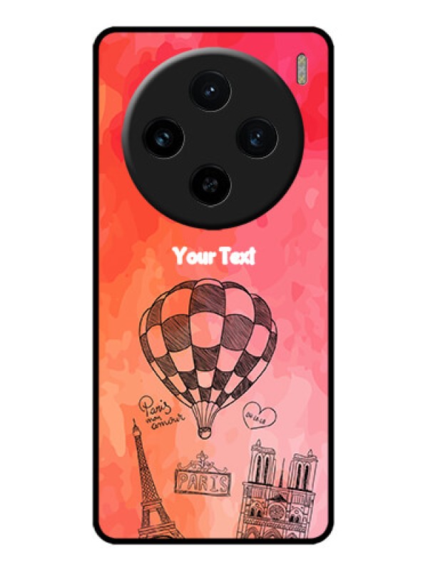 Custom Vivo X100 5G Custom Metal Phone CaseParis Theme Design
