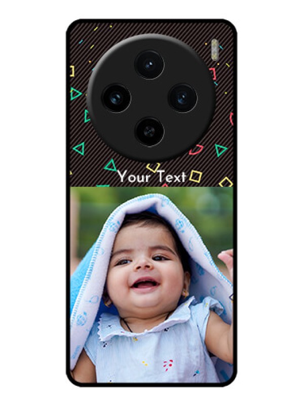 Custom Vivo X100 5G Custom Metal Phone CaseWith Confetti Birthday Design