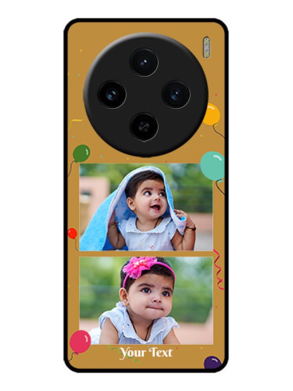 Custom Vivo X100 5G Custom Metal Phone CaseImage Holder With Birthday Celebrations Design