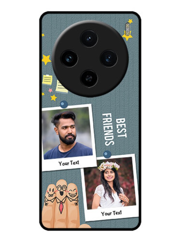 Custom Vivo X100 5G Custom Metal Phone CaseSticky Frames And Friendship Design