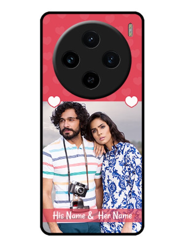 Custom Vivo X100 5G Custom Metal Phone CaseSimple Love Design