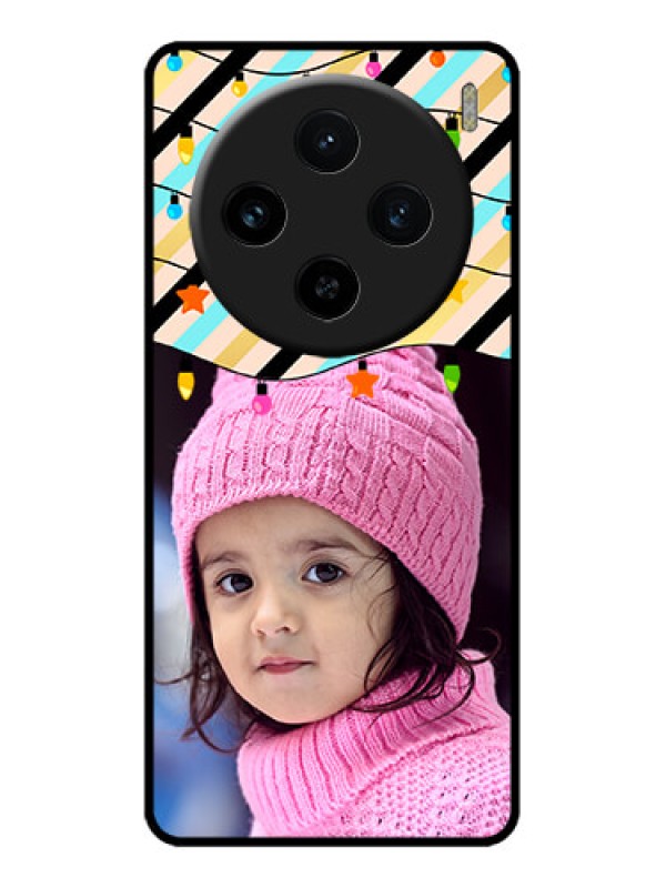 Custom Vivo X100 5G Custom Metal Phone CaseLights Hanging Design