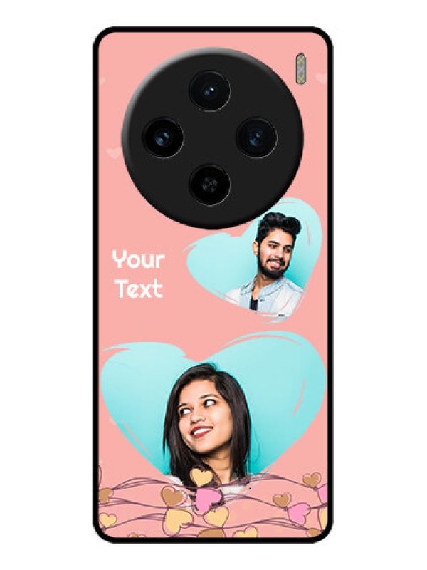 Custom Vivo X100 5G Custom Metal Phone CaseLove Doodle Design