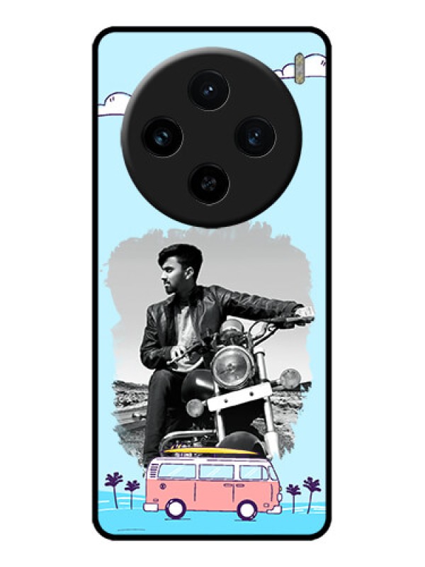 Custom Vivo X100 5G Custom Metal Phone CaseTravel and Adventure Design