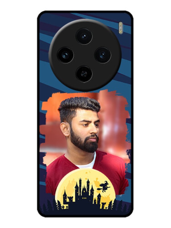 Custom Vivo X100 5G Custom Metal Phone CaseHalloween Witch Design