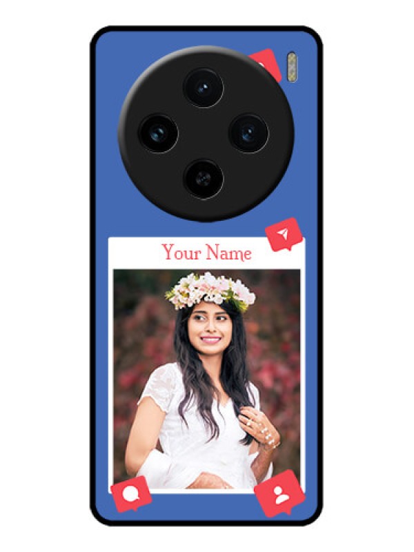 Custom Vivo X100 5G Custom Metal Phone CaseLike Share And Comment Design