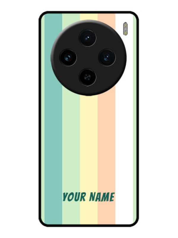 Custom Vivo X100 5G Custom Metal Phone CaseMulti - Colour Stripes Design