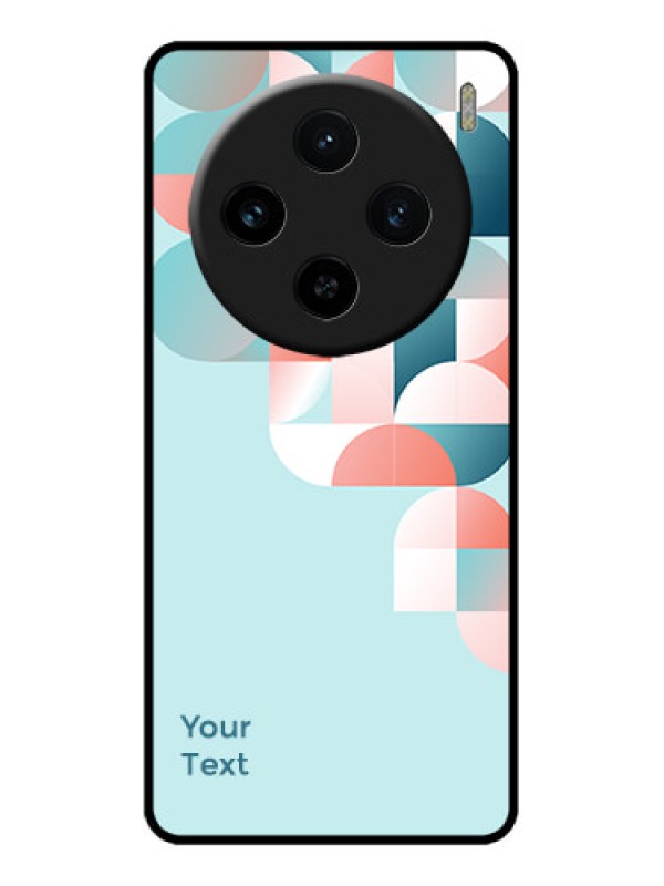 Custom Vivo X100 5G Custom Metal Phone CaseStylish Semi - Circle Pattern Design