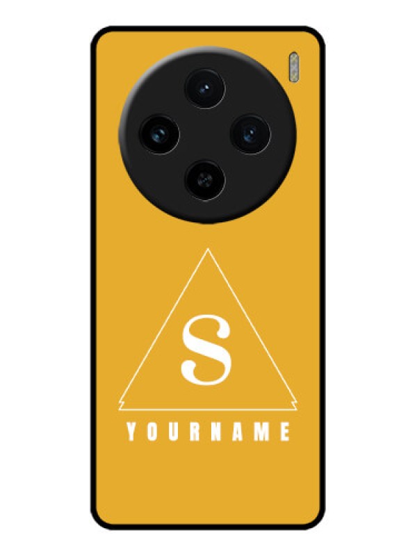 Custom Vivo X100 5G Custom Metal Phone CaseSimple Triangle Design