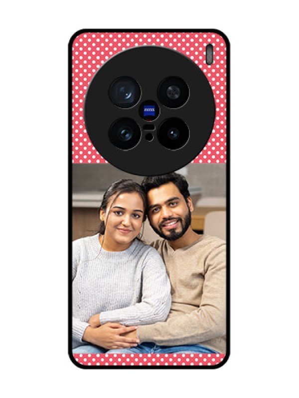 Custom Vivo X200 Pro 5G Custom Metal Phone Case - White Dotted Design