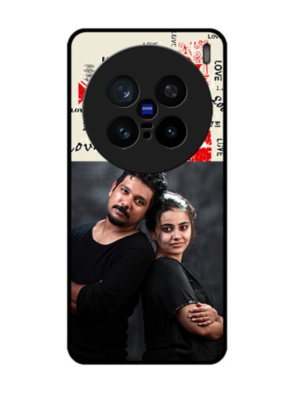 Custom Vivo X200 Pro 5G Custom Metal Phone Case - Trendy Love Design Case