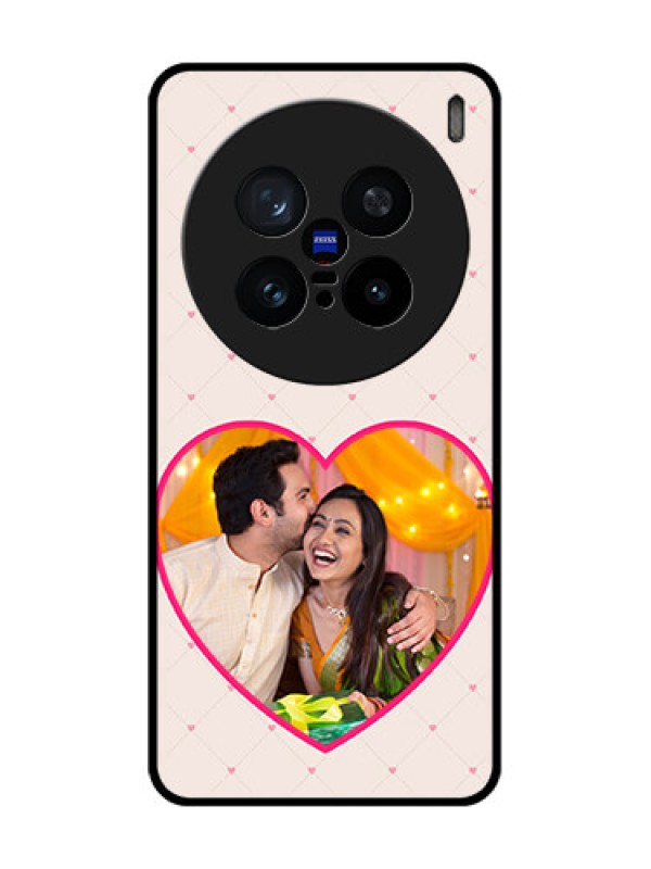 Custom Vivo X200 Pro 5G Custom Metal Phone Case - Heart Shape Design