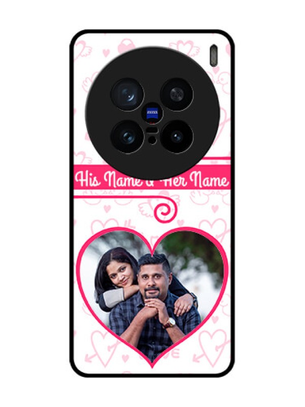 Custom Vivo X200 Pro 5G Custom Metal Phone Case - Heart Shape Love Design