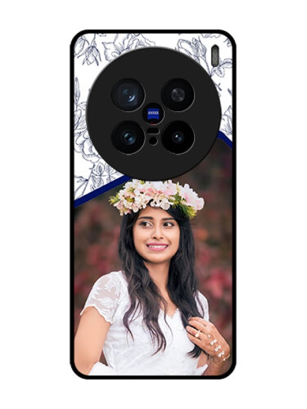 Custom Vivo X200 Pro 5G Custom Metal Phone Case - Classy Floral Design
