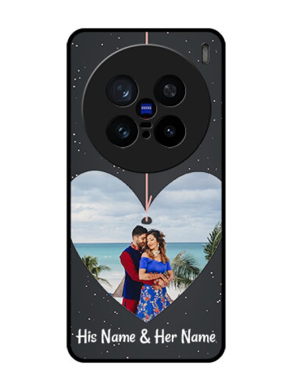 Custom Vivo X200 Pro 5G Custom Metal Phone Case - Hanging Heart Design