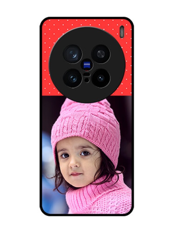 Custom Vivo X200 Pro 5G Custom Metal Phone Case - Red Pattern Design