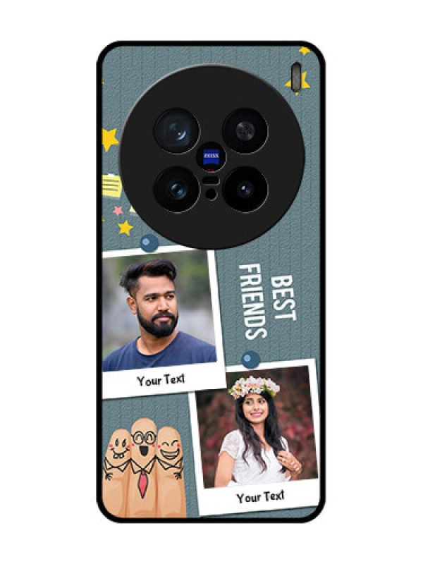 Custom Vivo X200 Pro 5G Custom Metal Phone Case - Sticky Frames And Friendship Design