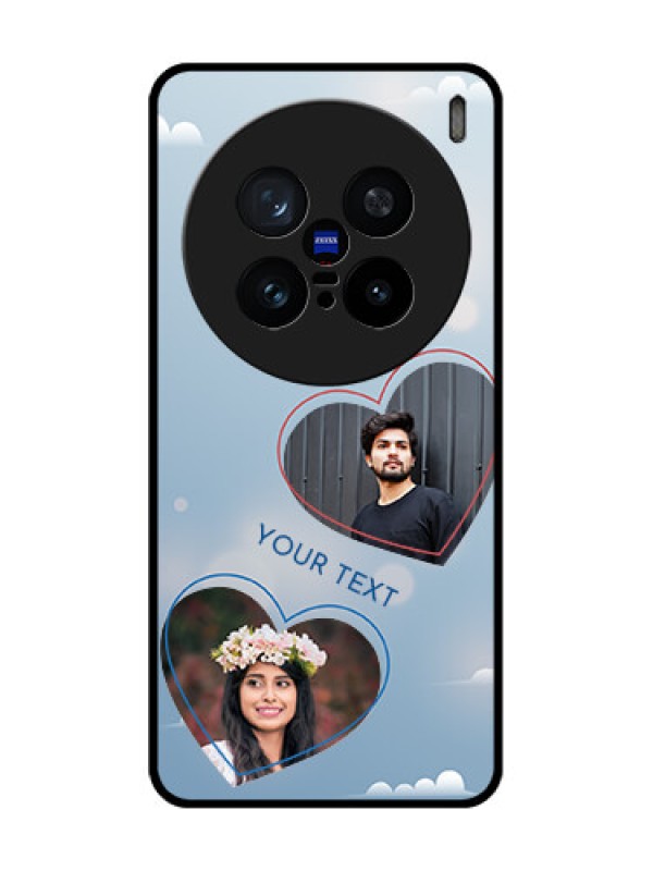 Custom Vivo X200 Pro 5G Custom Metal Phone Case - Blue Color Couple Design