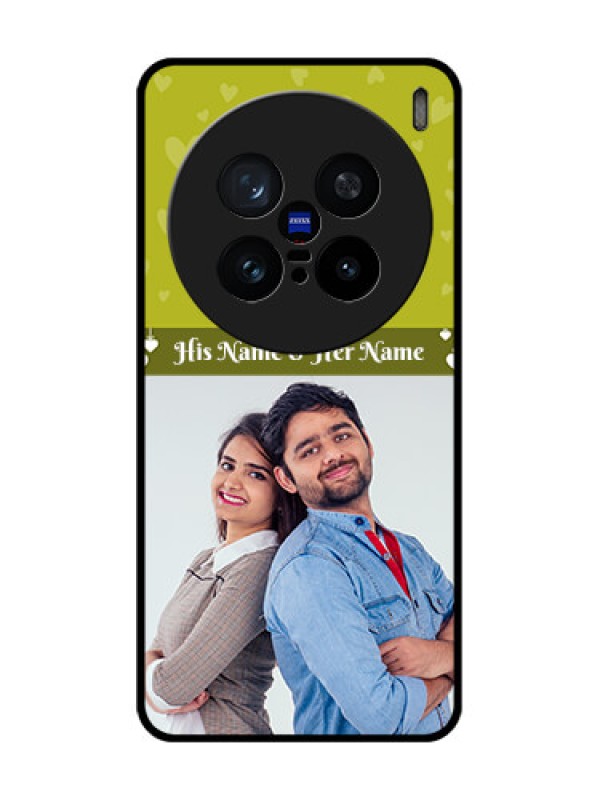 Custom Vivo X200 Pro 5G Custom Metal Phone Case - You and Me Heart Design