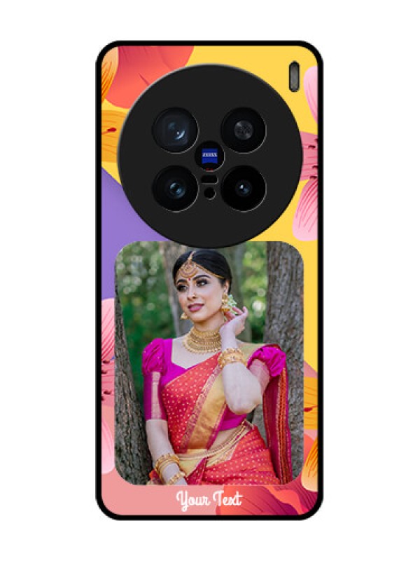 Custom Vivo X200 Pro 5G Custom Metal Phone Case - 3 Image With Vintage Floral Design