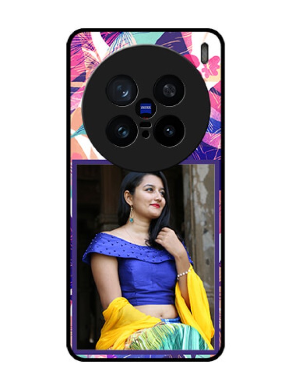 Custom Vivo X200 Pro 5G Custom Metal Phone Case - Abstract Floral Design