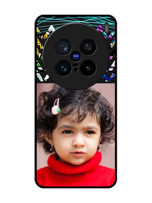 Custom Vivo X200 Pro 5G Custom Metal Phone Case - Neon Abstract Design