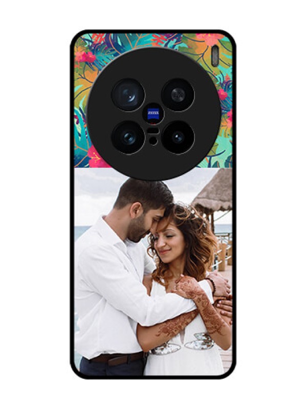 Custom Vivo X200 Pro 5G Custom Metal Phone Case - Watercolor Floral Design