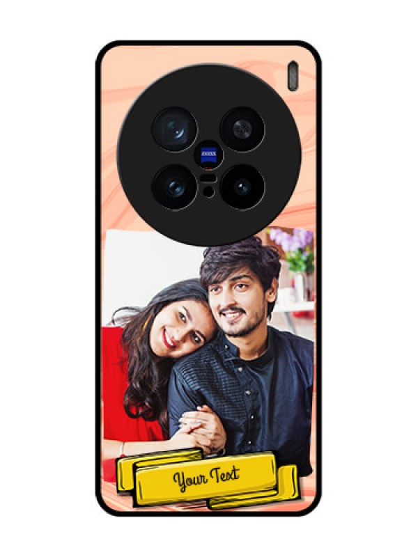 Custom Vivo X200 Pro 5G Custom Metal Phone Case - Marble Texture Design