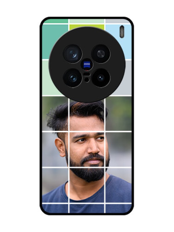 Custom Vivo X200 Pro 5G Custom Metal Phone Case - With White Box Pattern