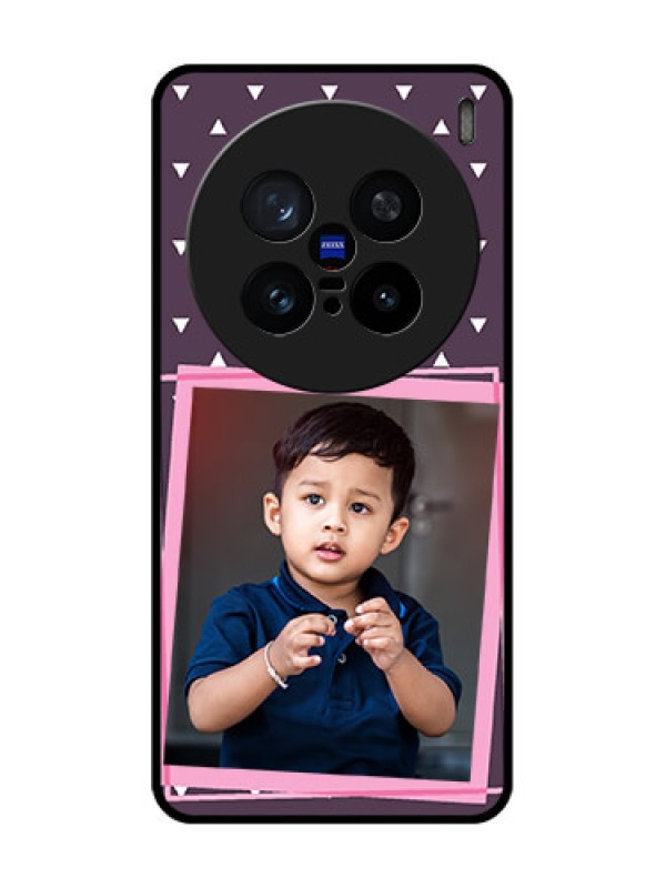 Custom Vivo X200 Pro 5G Custom Metal Phone Case - Triangle Pattern Dotted Design