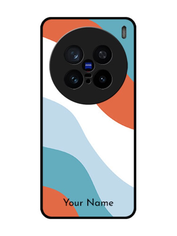 Custom Vivo X200 Pro 5G Custom Metal Phone Case - Coloured Waves Design