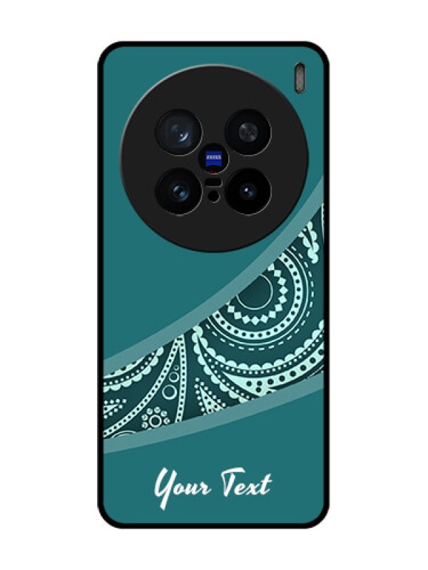 Custom Vivo X200 Pro 5G Custom Metal Phone Case - Semi Visible Floral Design