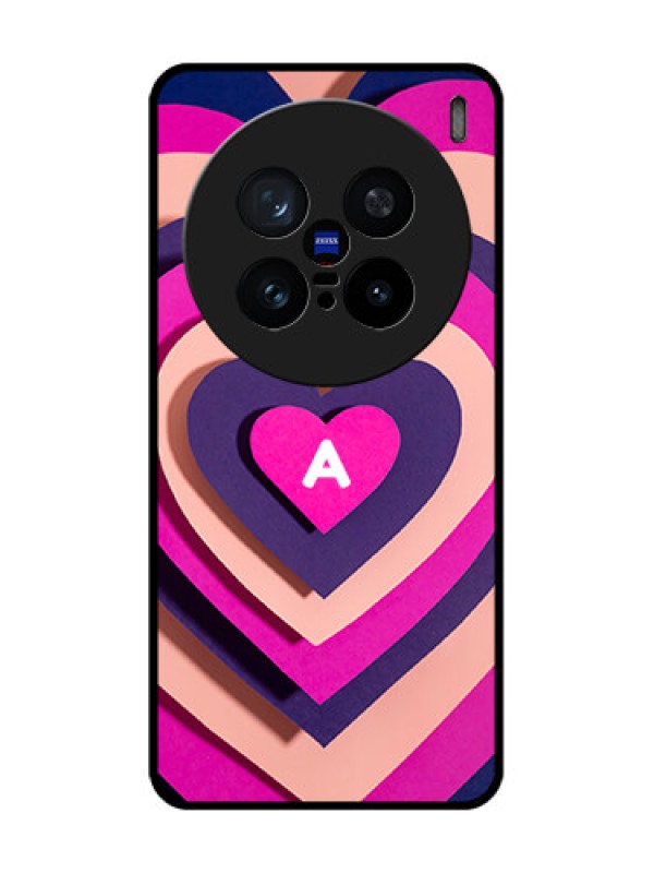 Custom Vivo X200 Pro 5G Custom Metal Phone Case - Cute Heart Pattern Design